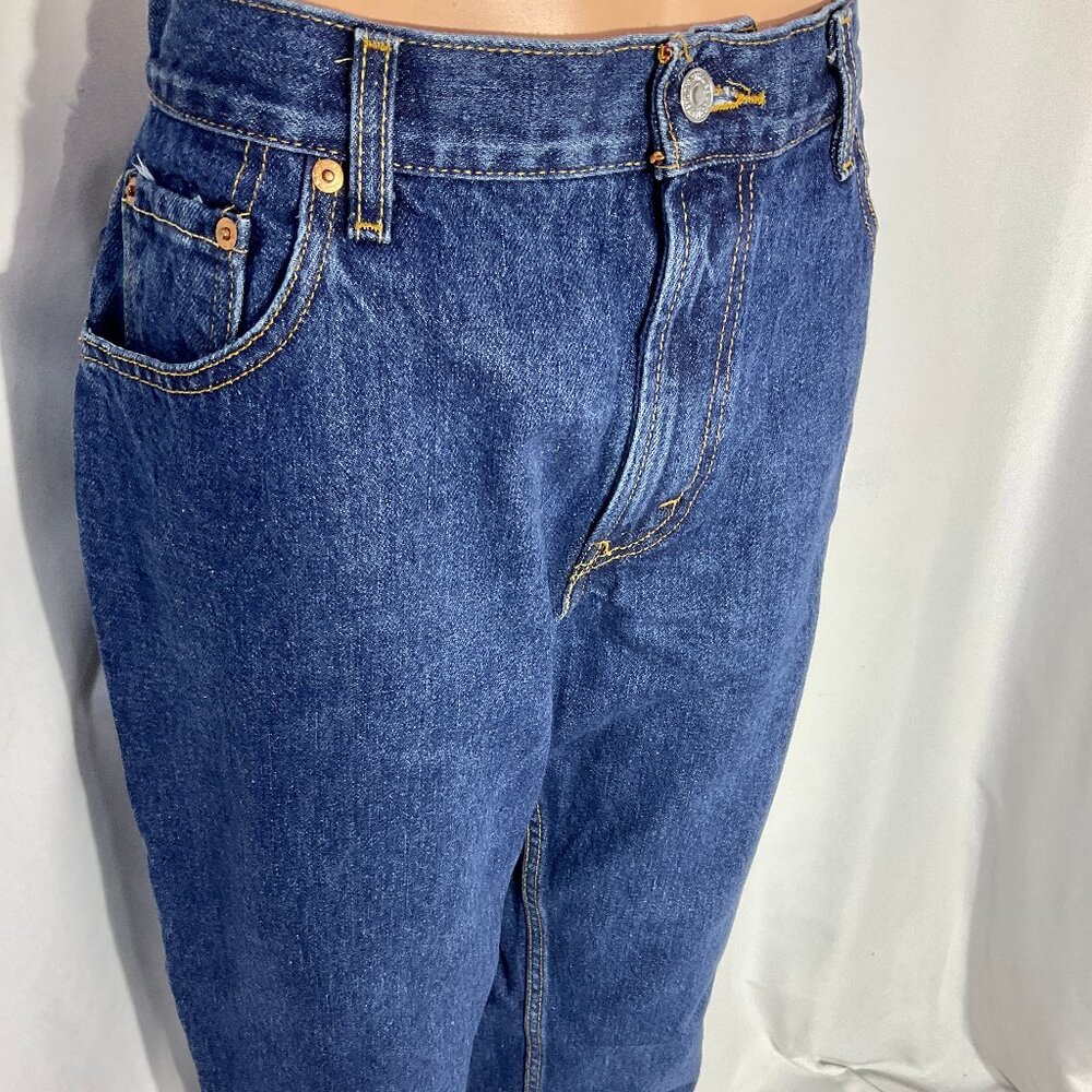 Levis 550 Sz 12 Relaxed Tapered Dark Wash Jeans Womens Denim Vintage Y2K